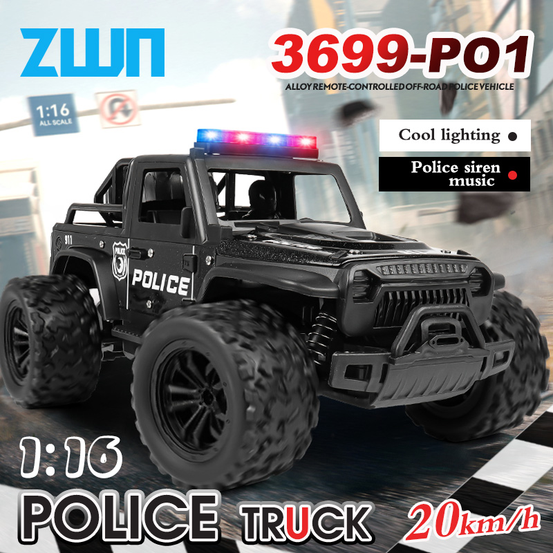 Rc Hobby Tech Bali - ZWN 1:16 высокоскоростной внедорожный полицейский грузовик